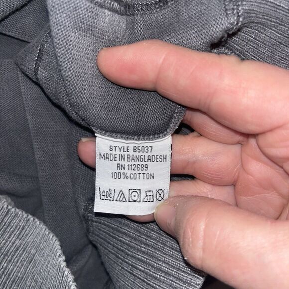 BKE Buckle Men's Sweater XL Gray Athletic Fit Mock Neck Quarter Zip Pullover - Picture 6 of 11